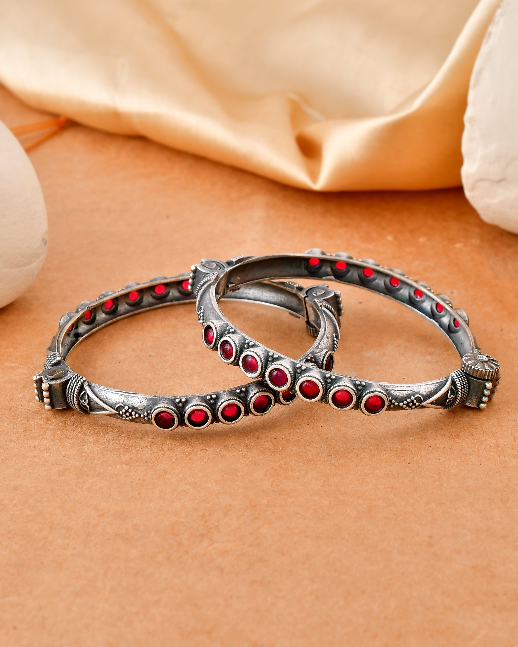 Ruby Radiance Dandiya Bangles